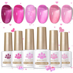 Born Pretty glossy top coat detail showing high shine finish and benefit: glass-like gloss