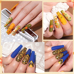 Born Pretty Christmas tree full-nail plate for complete festive coverage