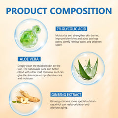 Bosdoer close-up label highlighting glycolic 7% concentration and ingredients
