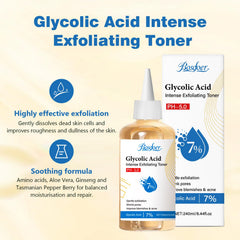 Bosdoer pouring toner on hand to show application and gentle exfoliation
