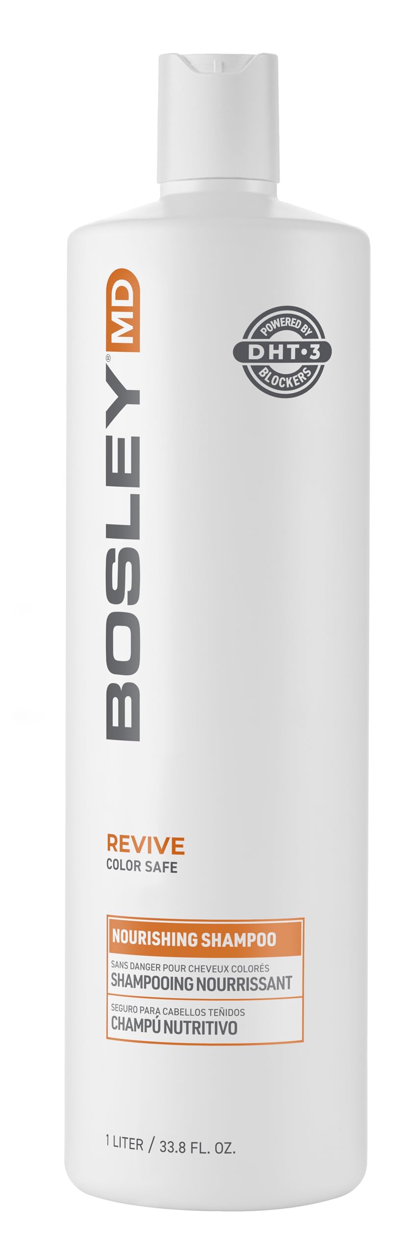 BosleyMD BosRevive front bottle showing size and branding for long-lasting supply