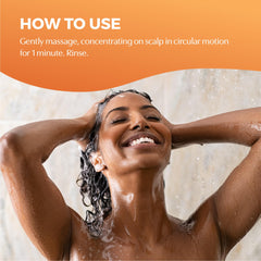 BosleyMD BosRevive in-shower use demonstrating gentle cleansing and volumizing effect