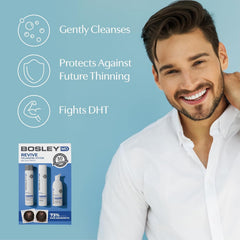 BosleyMD BOSRevive shampoo lather textured foam demonstrating gentle cleansing