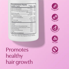 Woman adding BosleyMD into hair-care routine showing brand supporting fuller-looking hair