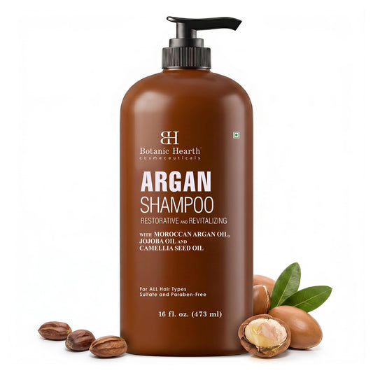 Botanic Hearth bottle front view showing clean hydrating packaging and benefits