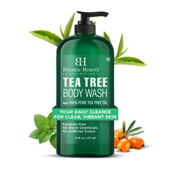 Botanic Hearth label close-up focusing on sulfate paraben free claim and ingredient transparency