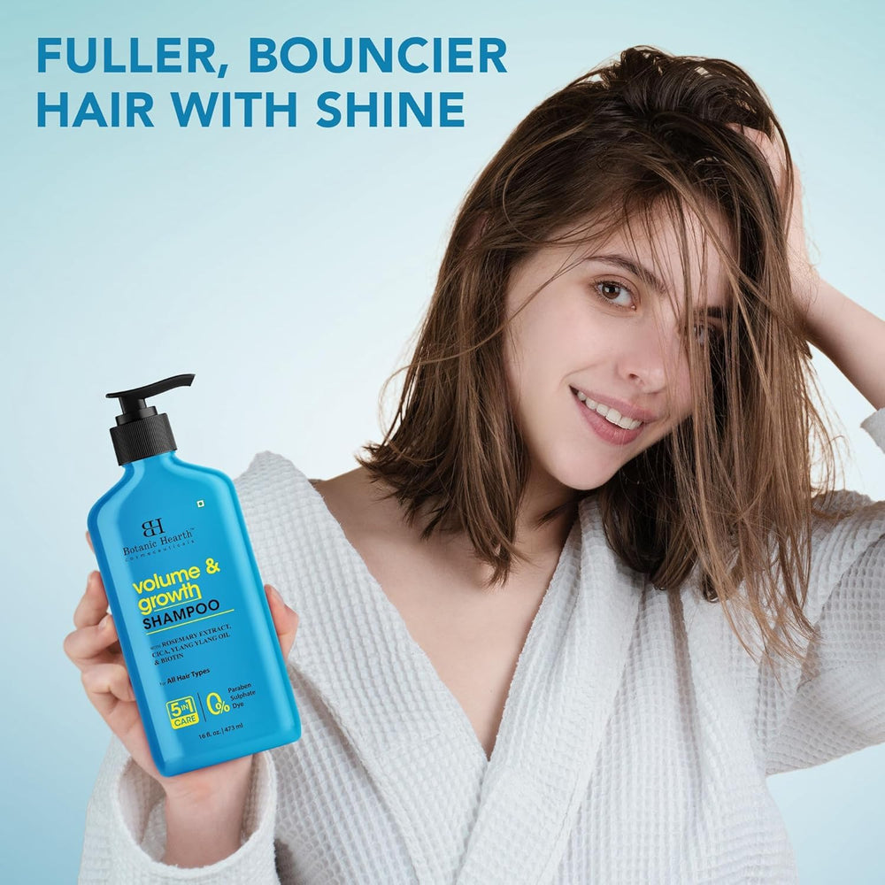 Botanic Hearth lather on hair demonstrating gentle foaming and clarifying benefit