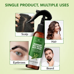 Applying Botanic Hearth to roots demonstrating scalp refresh benefit