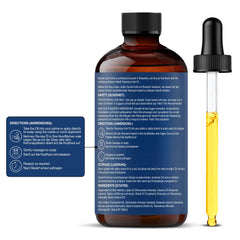 Botanic Hearth amber bottle protecting oils from light exposure