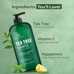 Botanic Hearth back label showing ingredients and usage directions for transparency