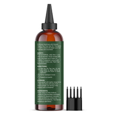 Botanic Hearth bottle next to a ruler for accurate 4 fl oz size comparison