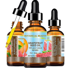 Botanical Beauty bottle front view showing compact 15 ml size and clear oil