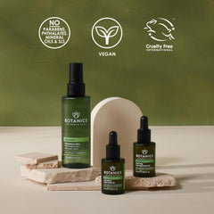 Botanics on bathroom vanity staged for daily skin refresh routine