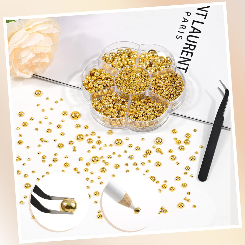 BOUBONI pearls applied to nail art highlighting fine-detail impact and sparkle