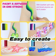 Bowitzki brush stroke demonstrating blended one-stroke efficiency