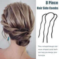 BOYIVI hair fork holding a low bun for long-lasting, neat updo