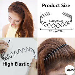BOYIVI headband worn during workout keeping hair away and improving focus