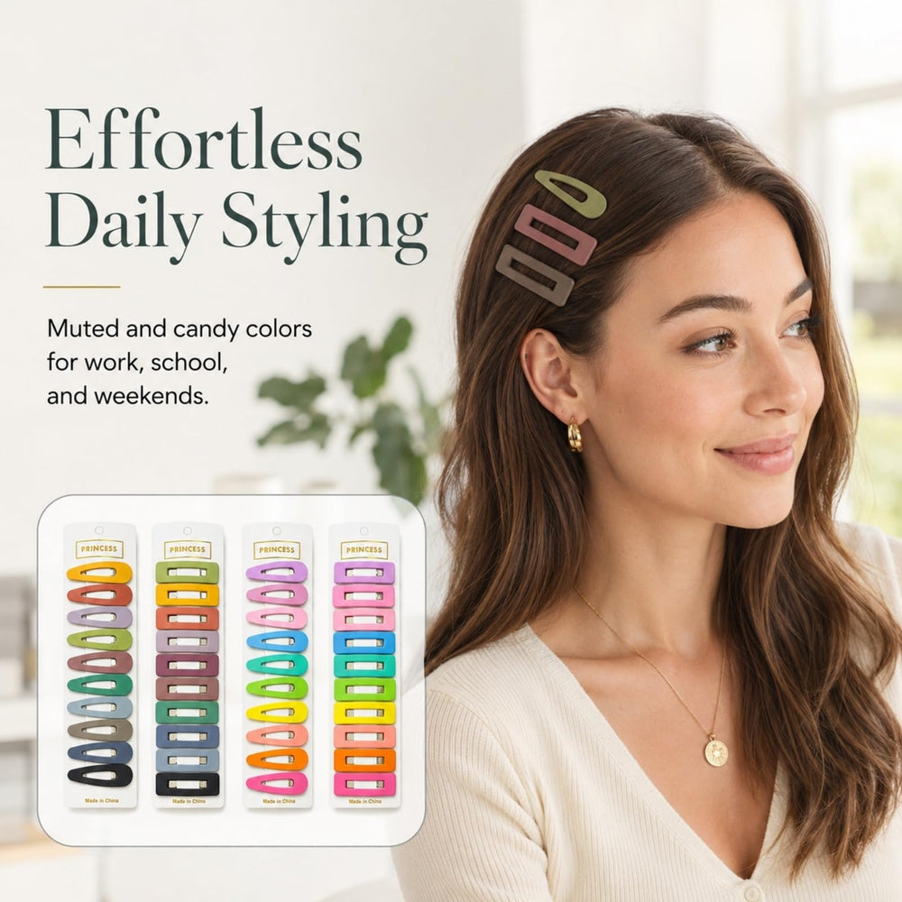 B.PHNE clip holding a wavy hair section, secure and gentle
