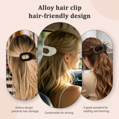 B.PHNE clip in use securing a half-up bun shows stability and daily styling benefit