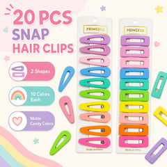 B.PHNE assortment of teardrop, rectangle and cutout clips showing variety