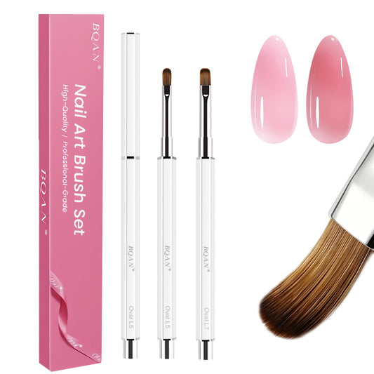 BQAN brush front packaging showing two-piece set and product benefit
