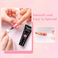 BQAN finished stiletto nail close-up highlighting salon-quality glossy finish and durability