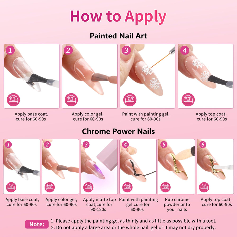BQAN nail art in use creating French tips with clean contrast