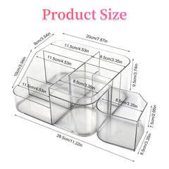 BQAN close-up of hidden spinning drawer keeping small parts dust-free