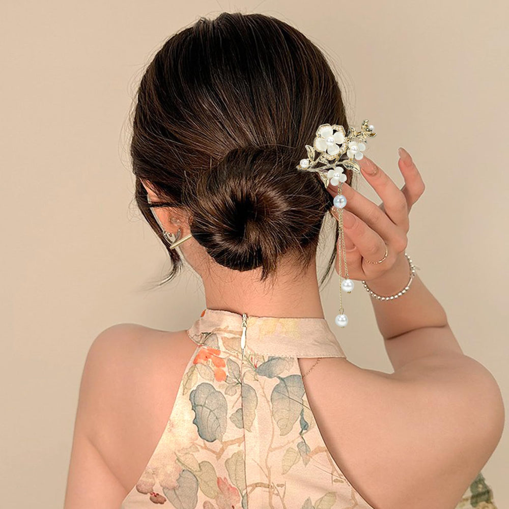 BQSAZHYJ hair sticks paired with Hanfu outfit adding traditional elegance