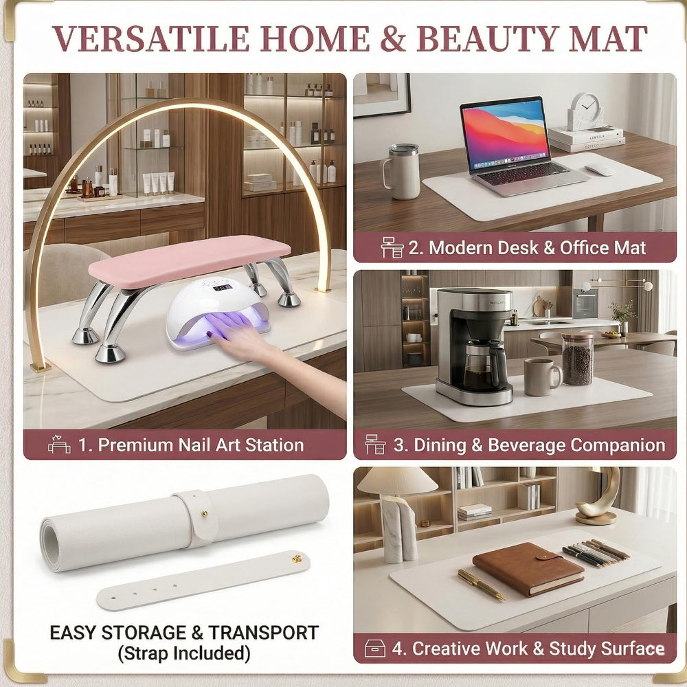 BRAVIKERLY lifestyle photo on home desk used as desk protector and photo backdrop