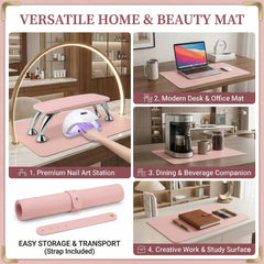 BRAVIKERLY lifestyle salon table setting protecting furniture and enhancing presentation