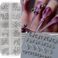 Bravizvy close-up of alloy charms showing textured studs and smooth finishes