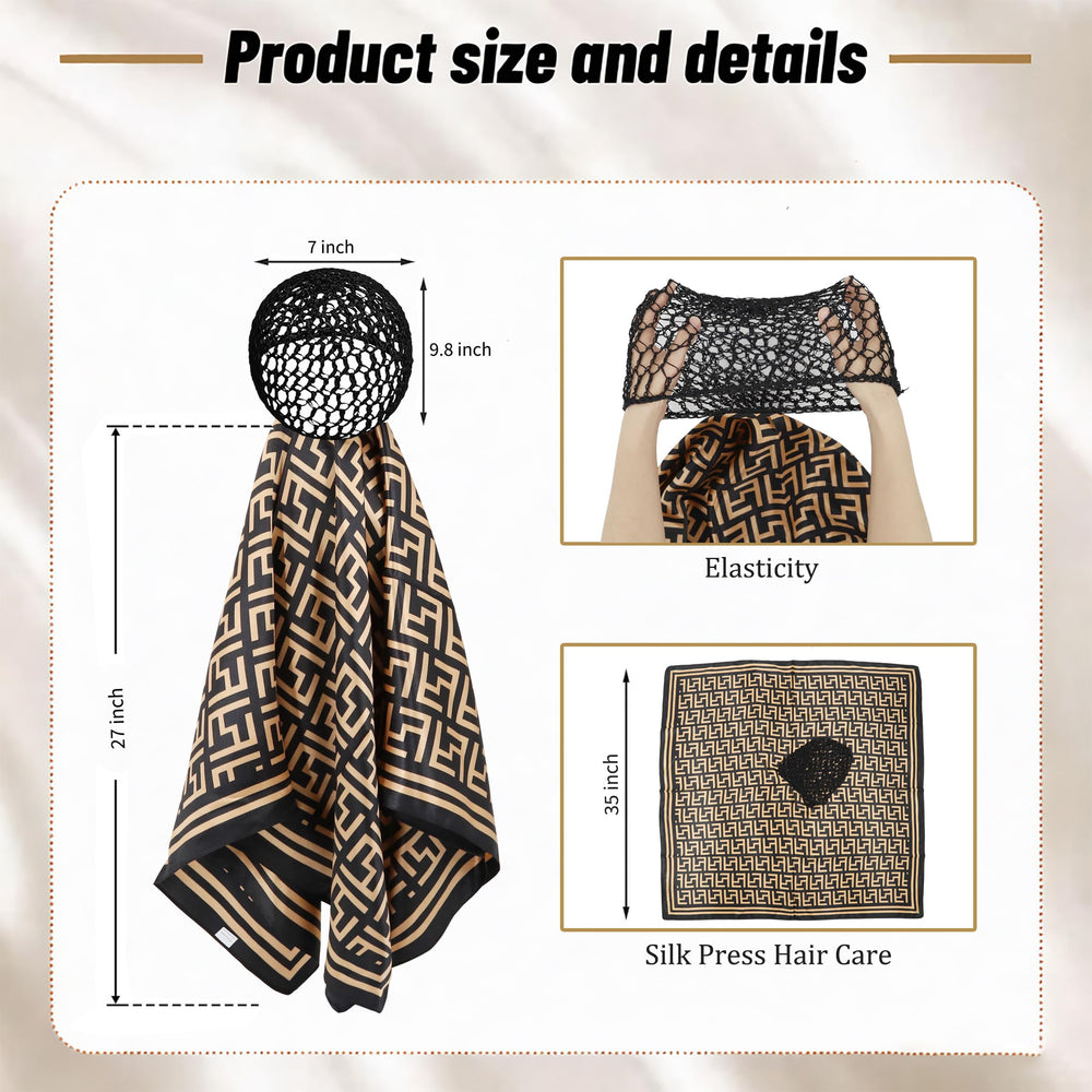 brcok mesh net close-up showing breathable grid that secures hair gently