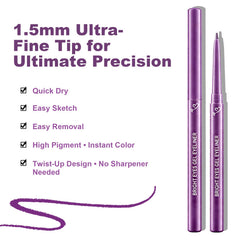 Brenqe eyeliner on model creating natural daytime definition with comfortable wear benefit