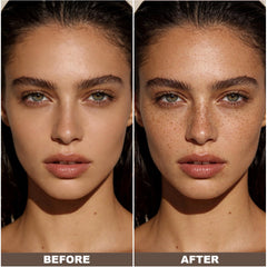 brenqe lifestyle model wearing freckles for a believable everyday finish
