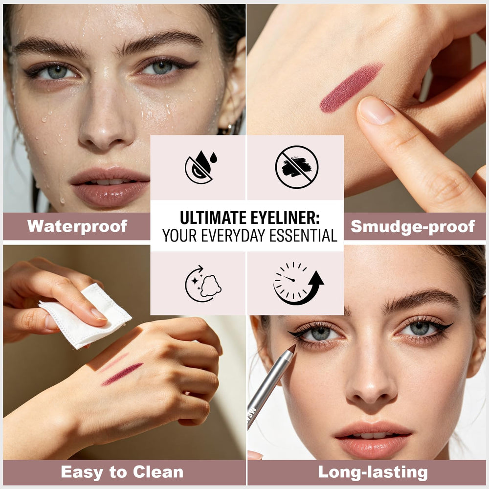 brenqe swatch on skin illustrating plum brown payoff and natural finish