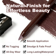 Brenqe plum pencil in hand showing scale and easy travel convenience