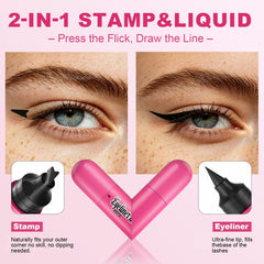 Brenqe stamp close-up left-eye demonstrating quick wing placement