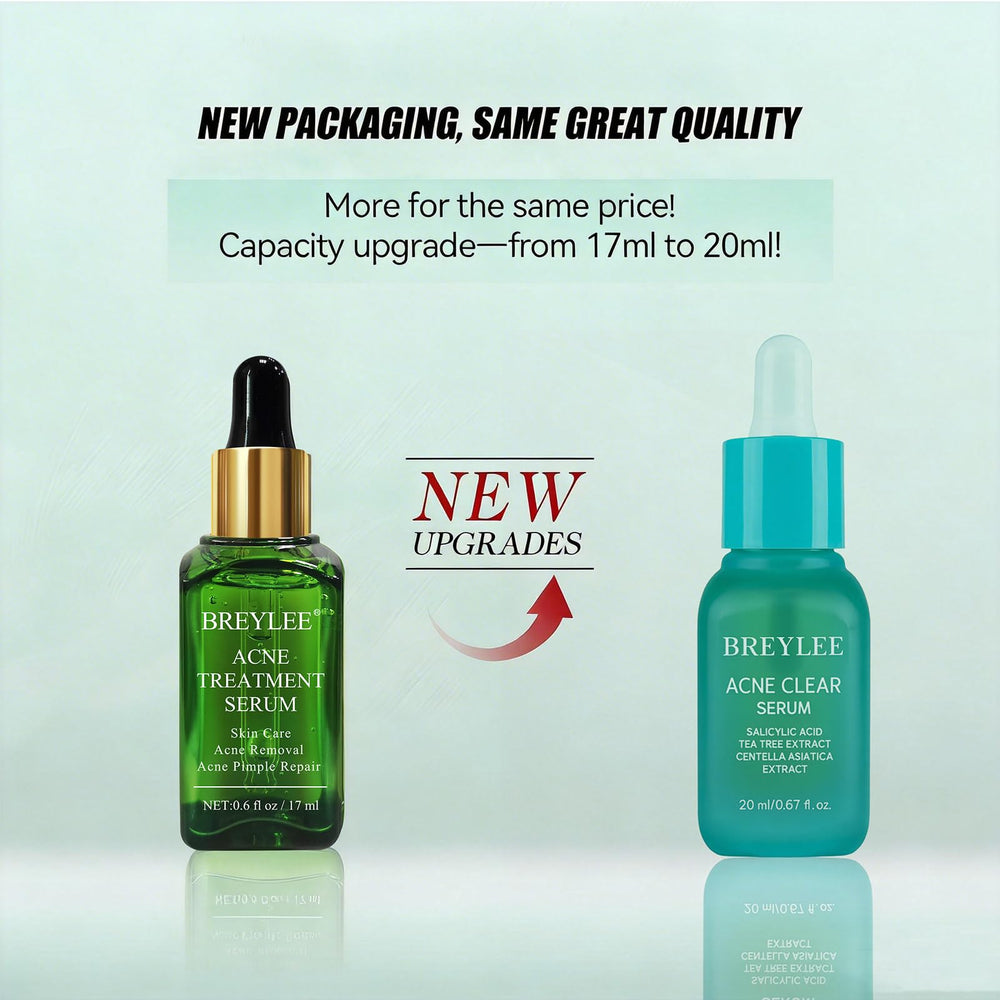 BREYLEE 20ml bottle and cap flat-lay showing product size and tidy packaging