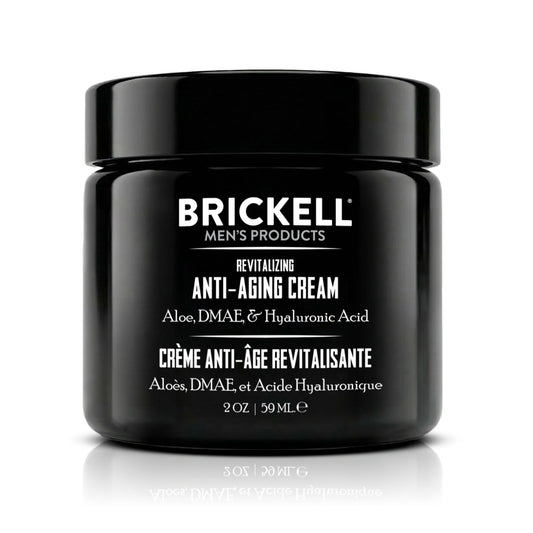 Brickell Men's Products front jar showing clean packaging and unscented benefit