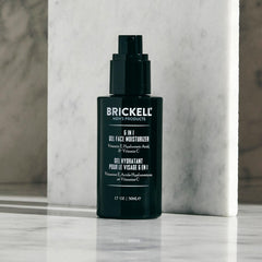Brickell Men's Products dispensing gel from tube demonstrating easy application