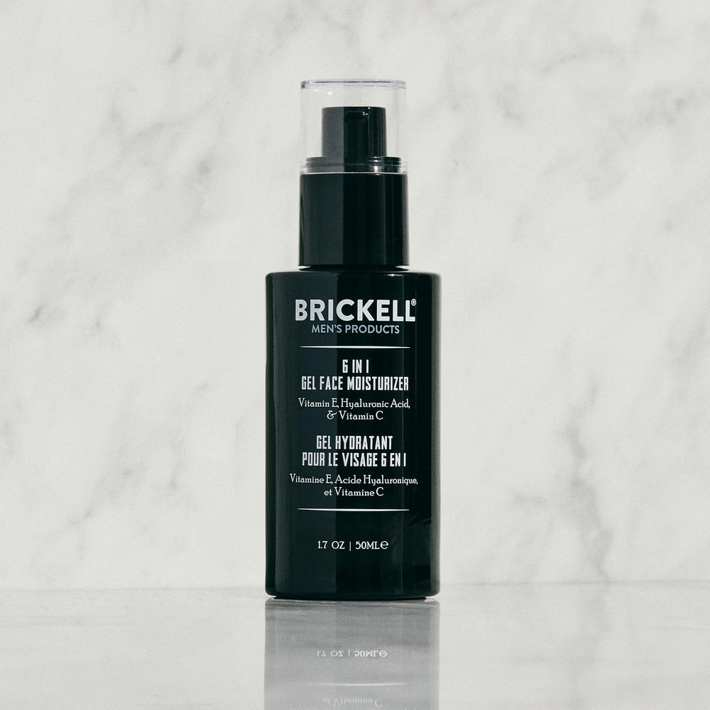 Brickell Men's Products gel texture close-up showing lightweight hydration