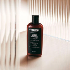 Brickell men's gel moisturizer texture close-up highlighting lightweight, fast-absorbing consistency benefit