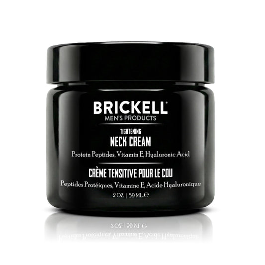 Brickell Men's Products front packaging showing label and 2 oz size benefits