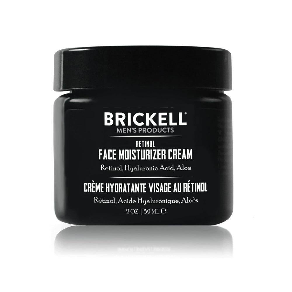 Brickell Men's Products front packaging showing label and benefits for nighttime renewal