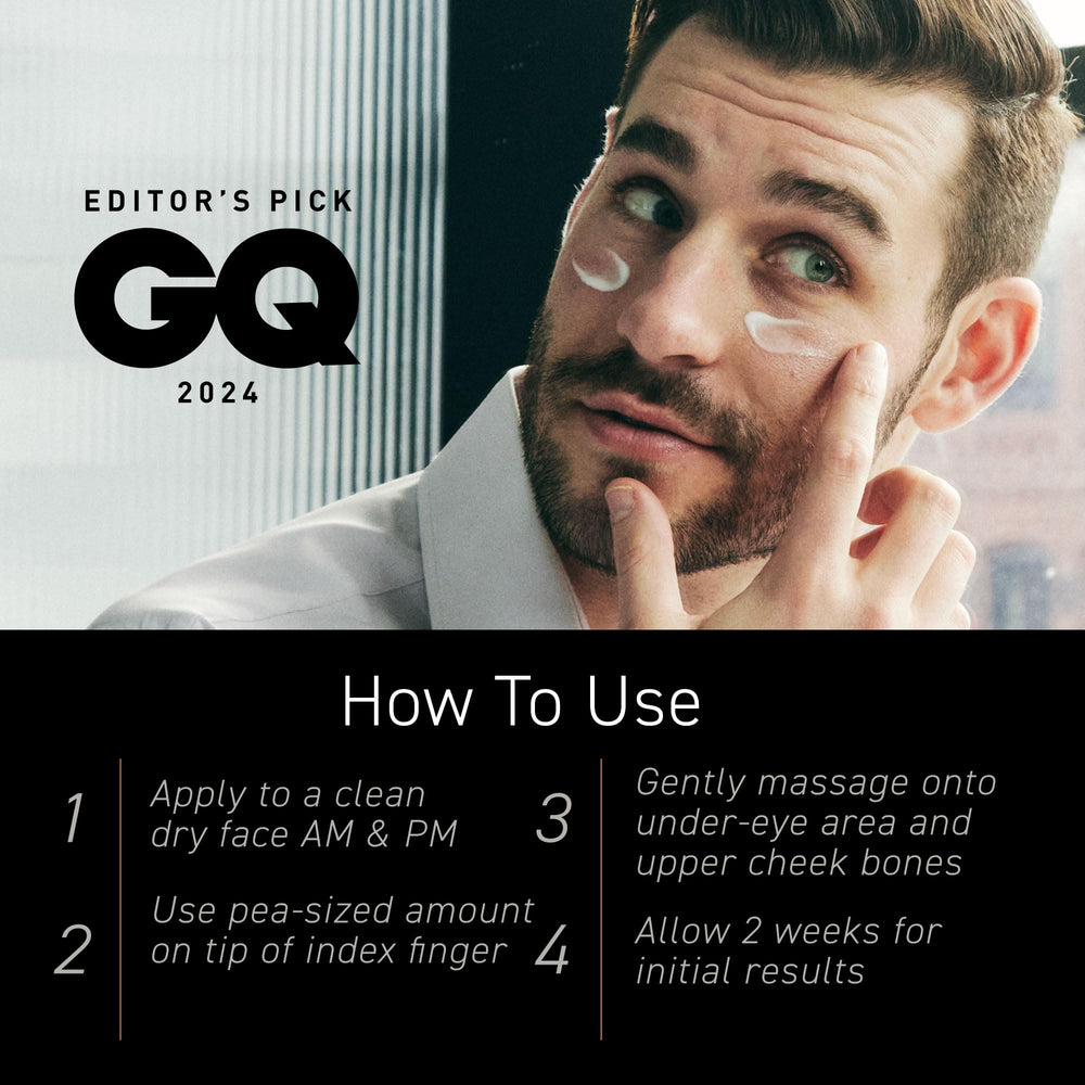 Brickell Men's lifestyle shot on bathroom vanity illustrating daily routine integration benefit