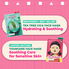 BRING GREEN single mask serum pour showing watery, non-sticky formula