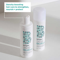 Briogeo duo staged in bathroom to show everyday use and routine benefit