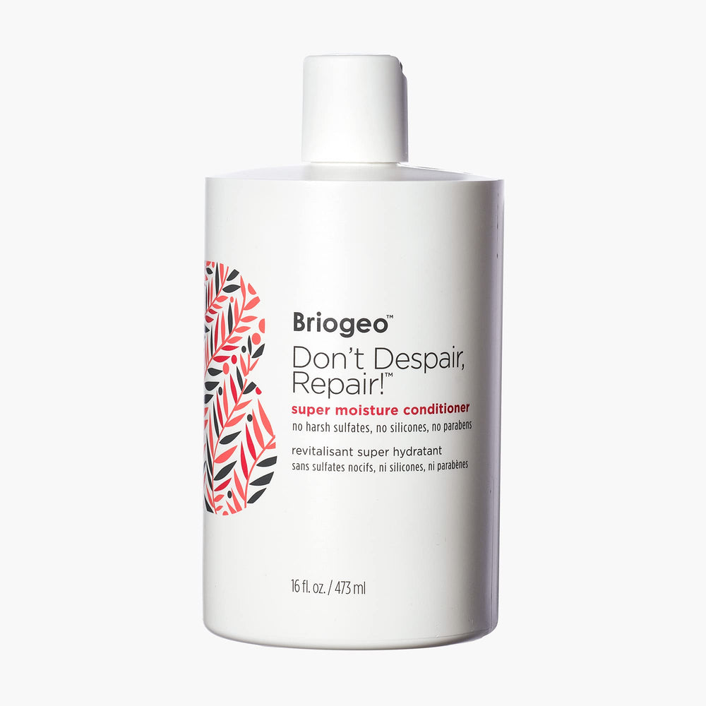 Briogeo front packaging showing 16 fl oz bottle and product benefits