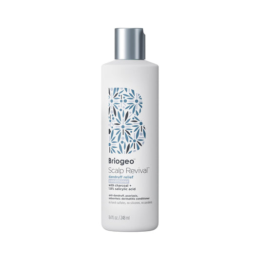 Briogeo front bottle shot showing product and clear labeling benefit